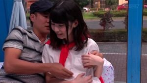 フェラ、マジックミラー号、黒髪の素人動画イメージ